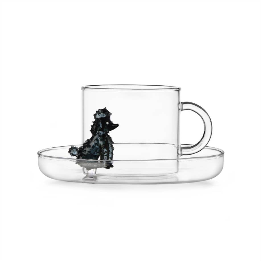Tazza tè con piattino Barboncino