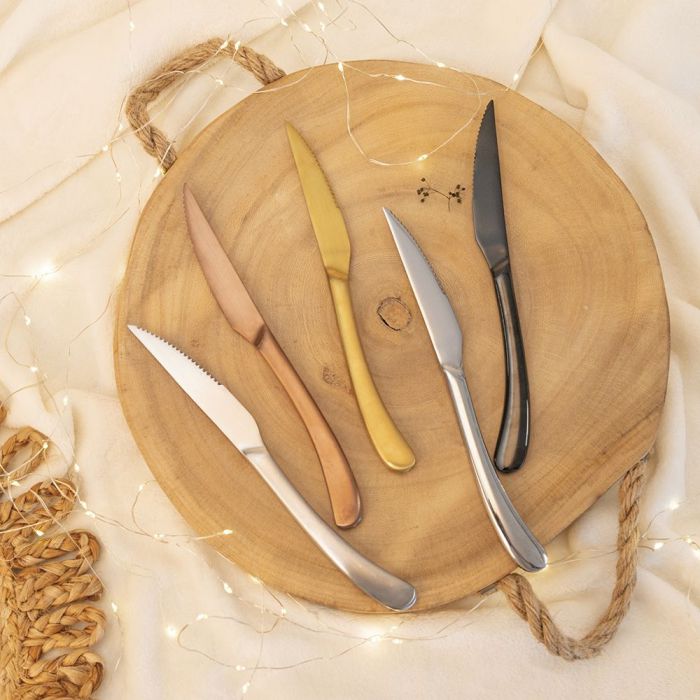 Set 6 Coltelli da Bistecca Silver Lucido