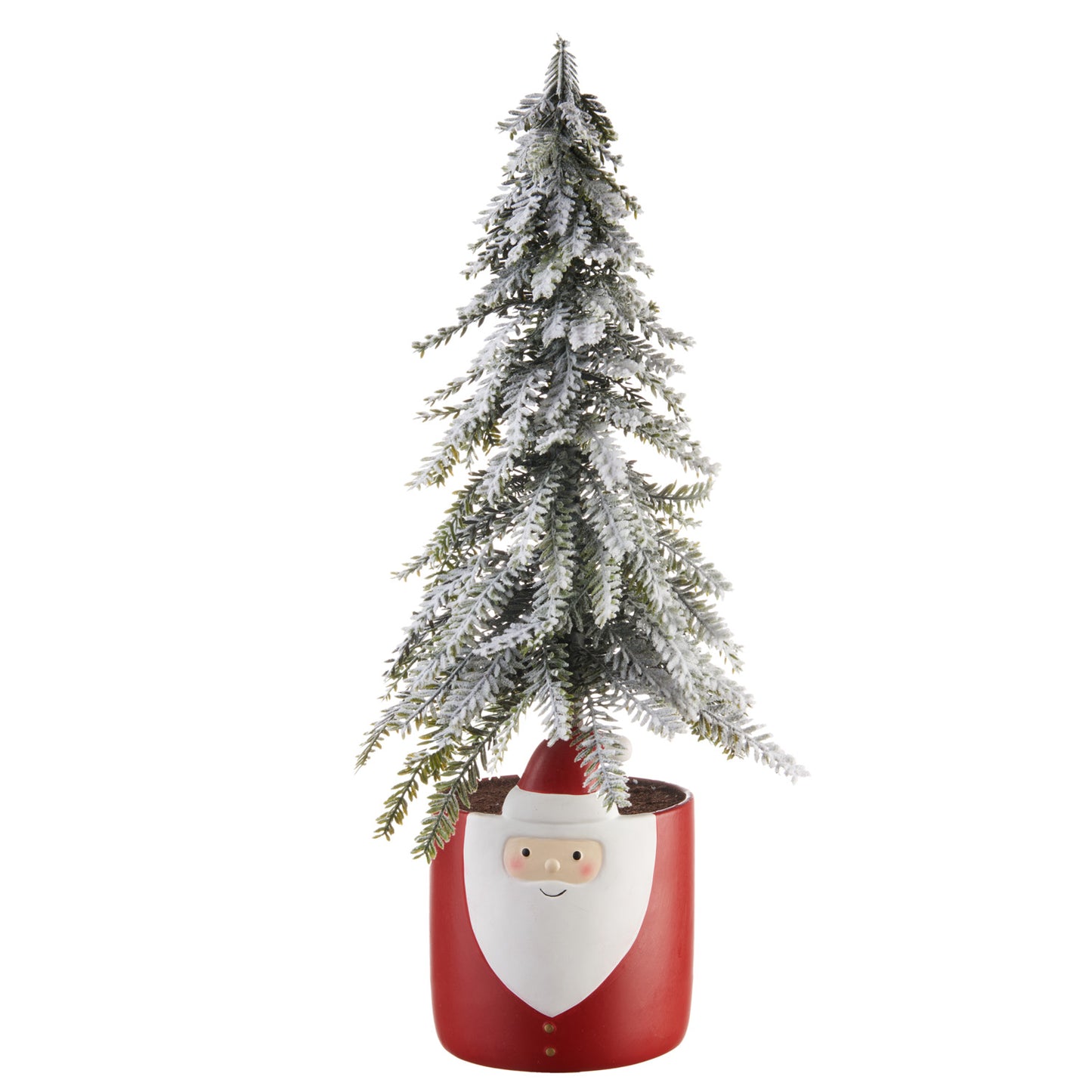 Albero con vaso babbo natale “Feste in testa”