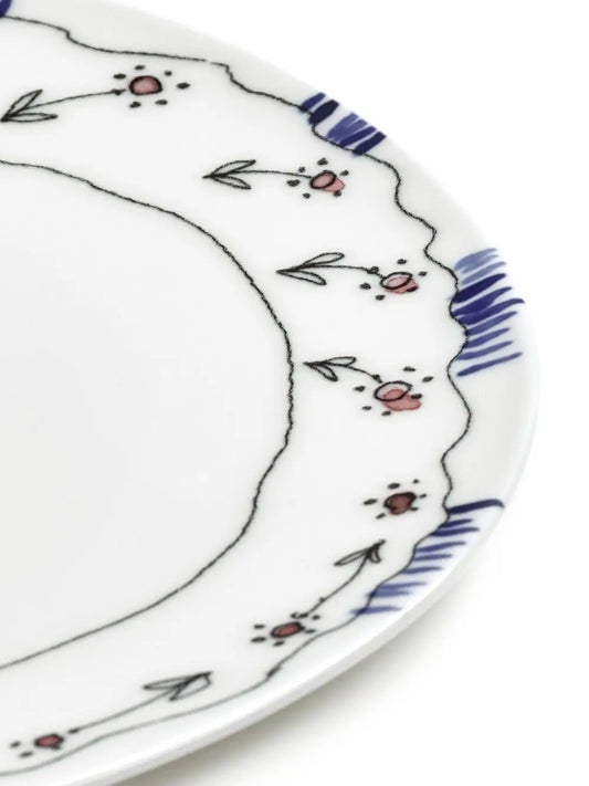 Set 2 piatti Dessert 'MIDNIGHT FLOWERS'