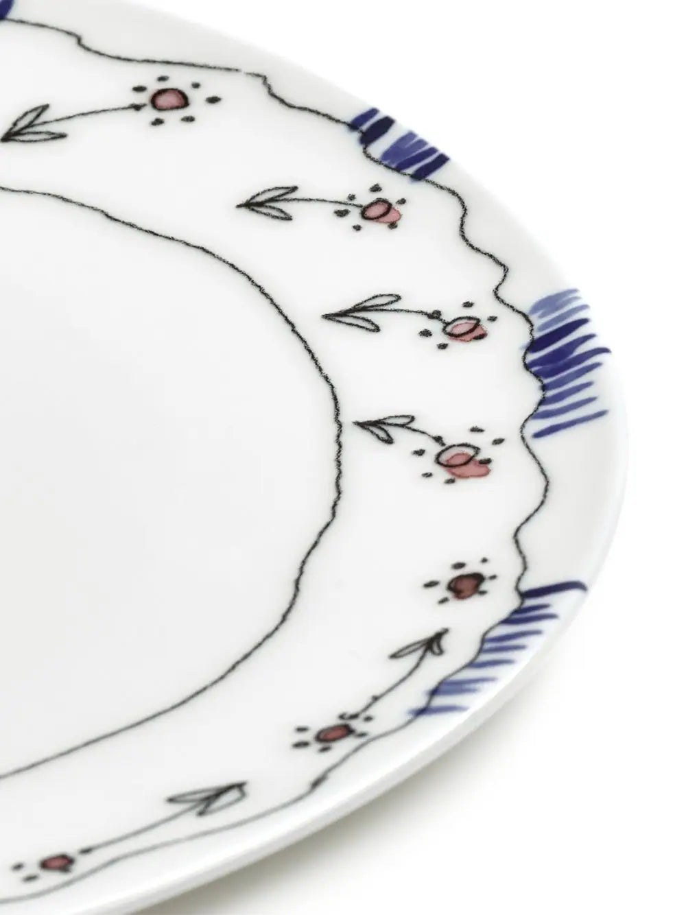 Set 2 piatti Dessert 'MIDNIGHT FLOWERS'