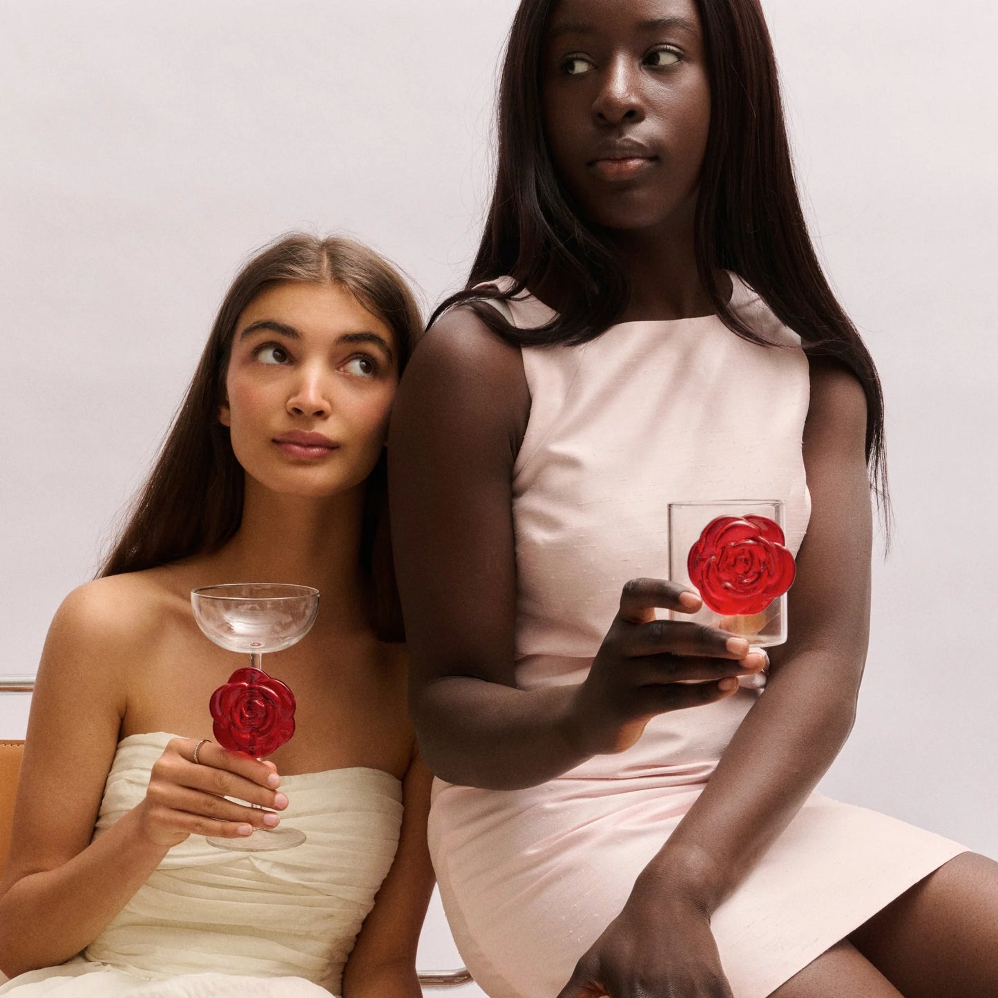 bicchiere rosa rosso