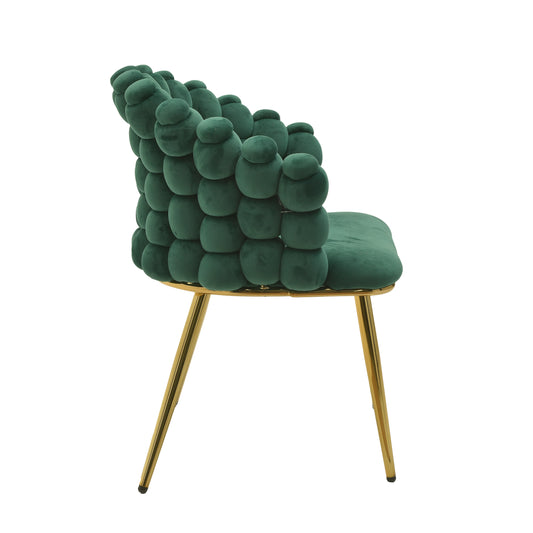 Sedia Verde In Velluto