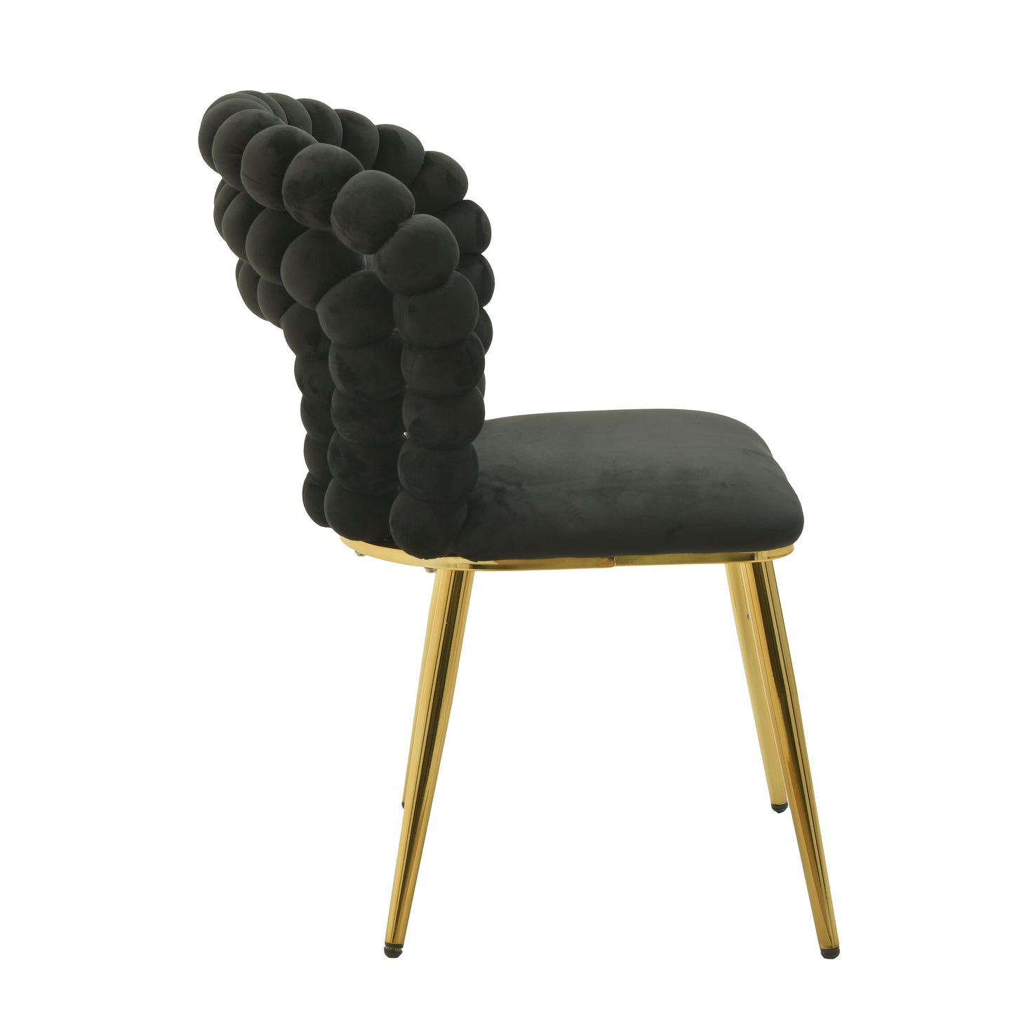 Sedia Nera in Velluto