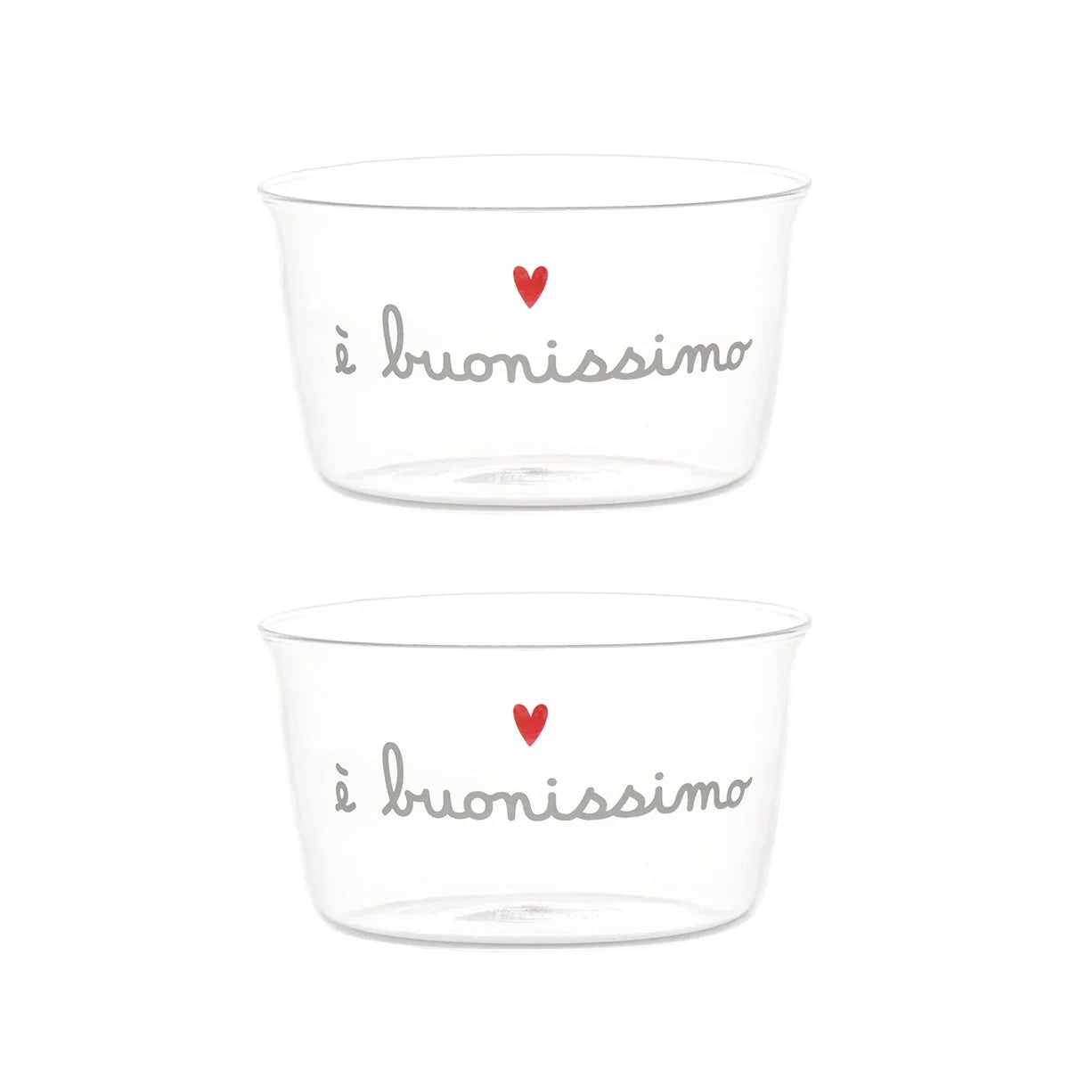 Simple Day Set 2 Coppette in Vetro E' Buonissimo