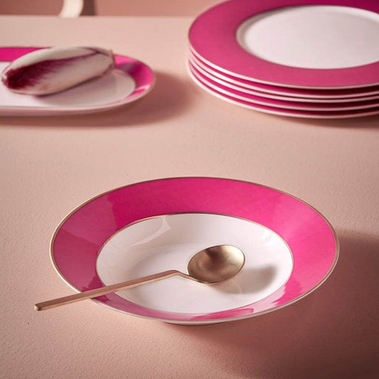 Servizio Tavola 18 Pezzi Pip Chique Rosa-Oro