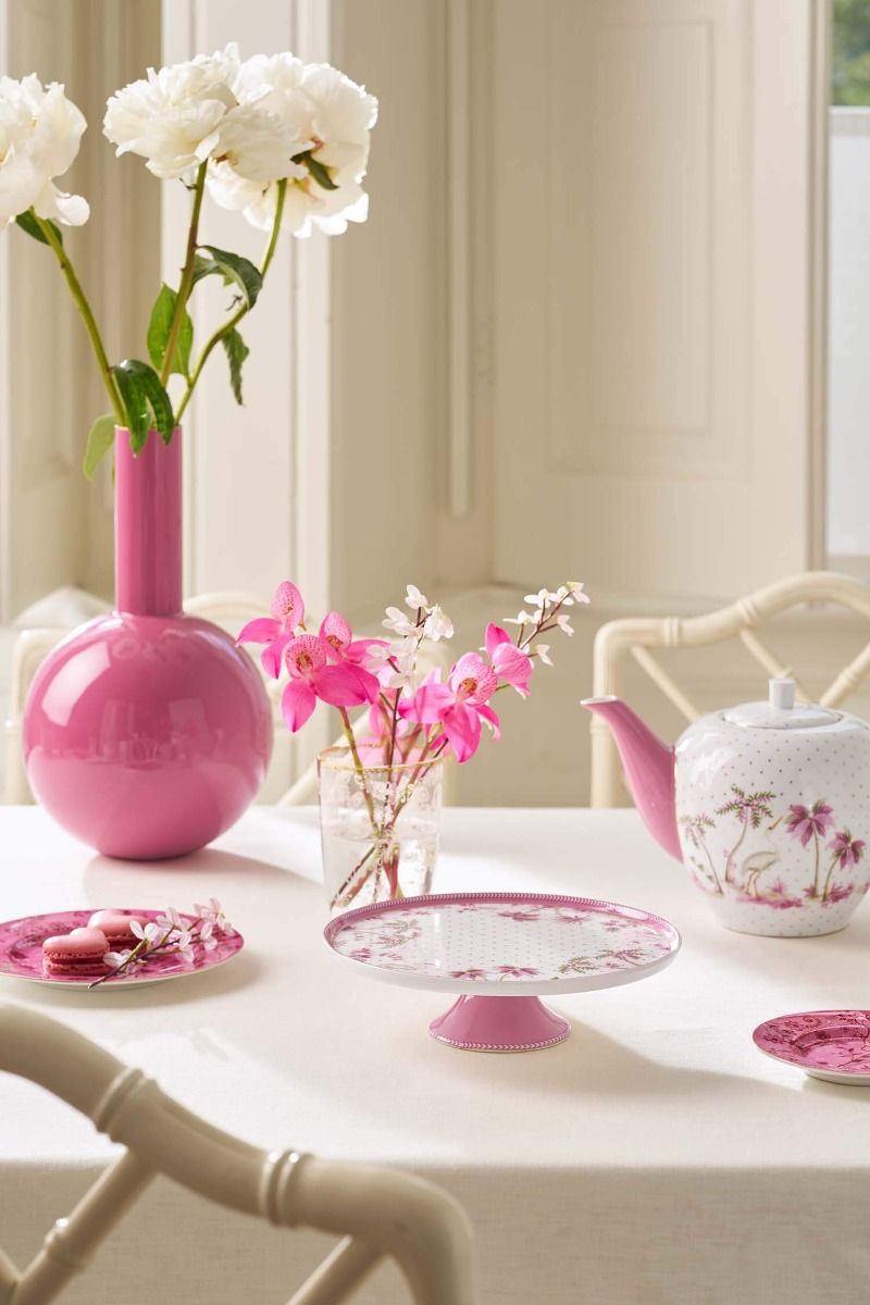 Mini vassoio per torta Jolie Dots oro rosa