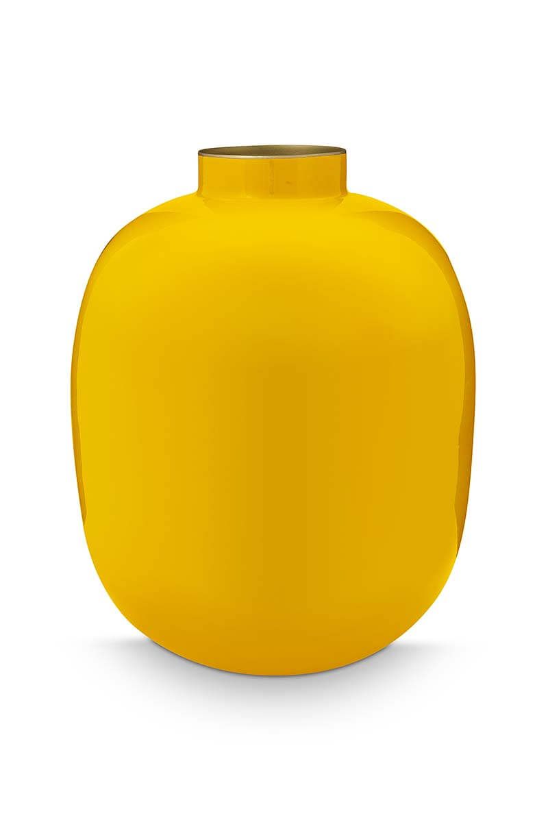 Vaso in metallo giallo 32cm
