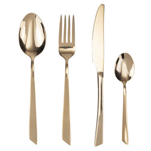 Set 24 Posate Cut - Oro Lucido