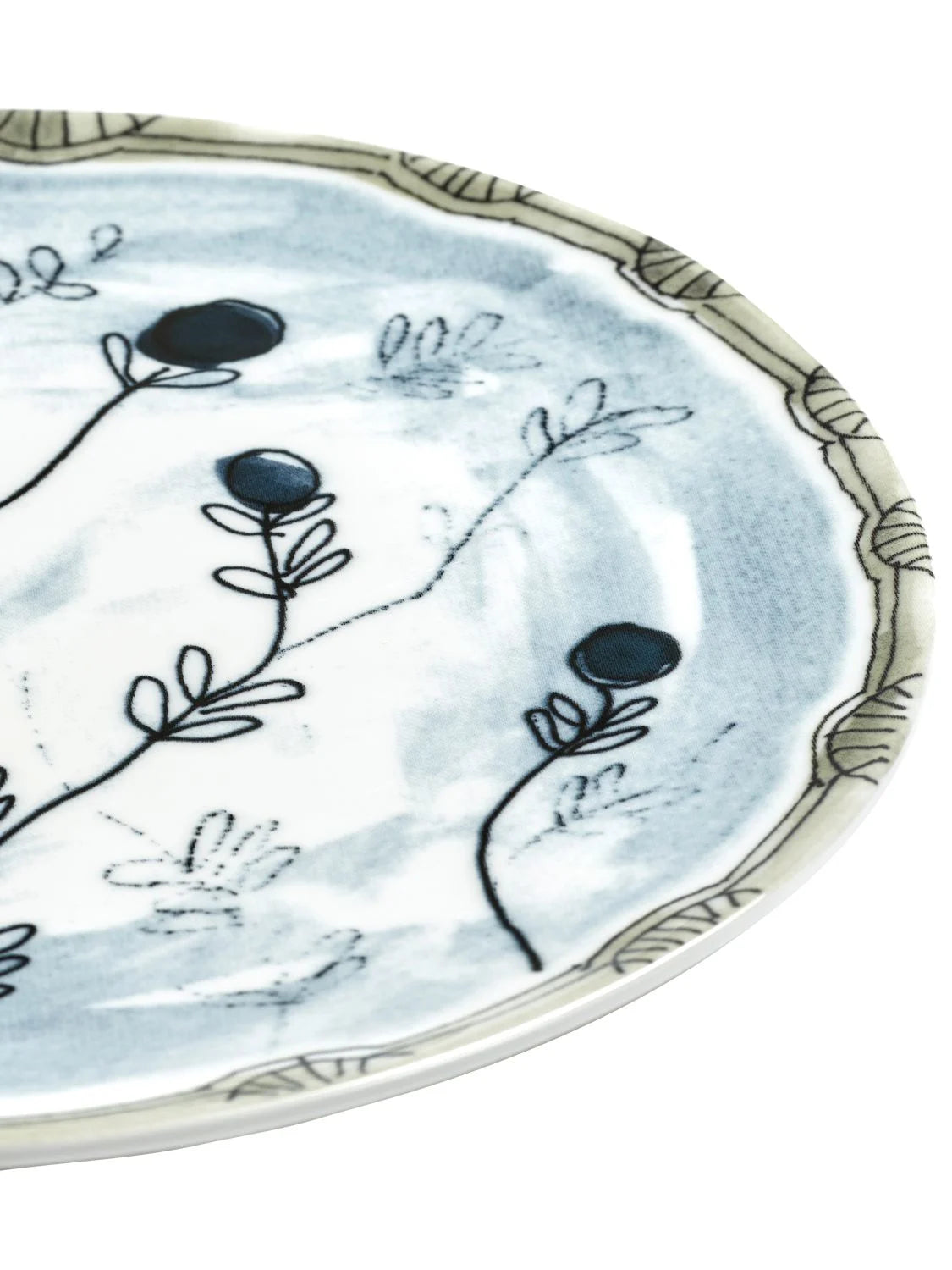 Set 2 Piatti Dessert 'MIDNIGHT FLOWERS'