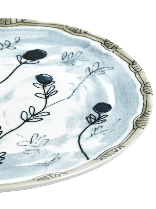 Set 2 Piatti Dessert 'MIDNIGHT FLOWERS'