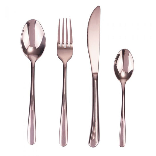 Set 24 posate Rame Lucido