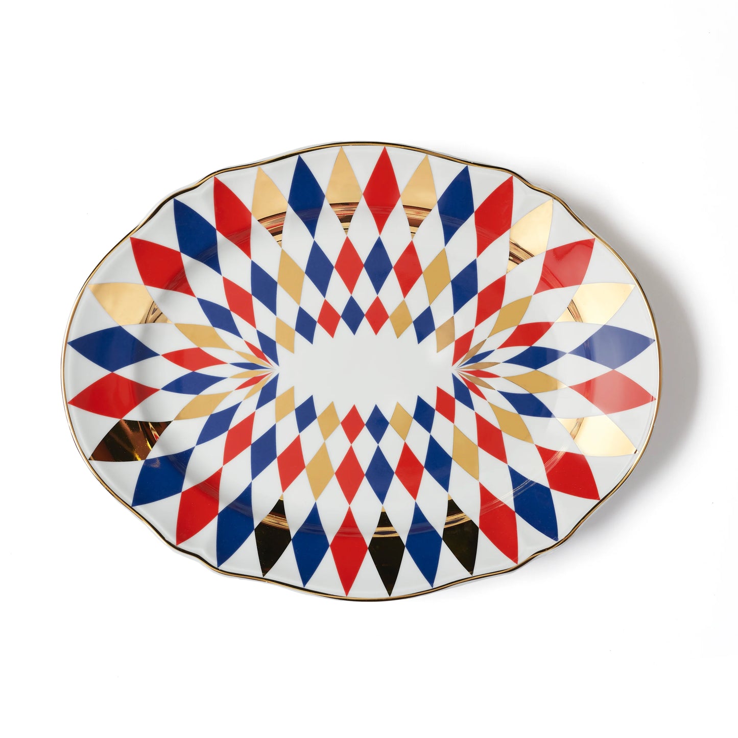 Piatto Ovale Quadri