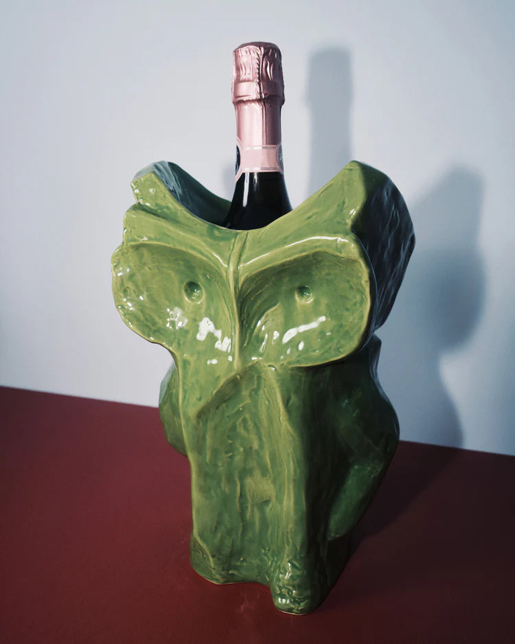 Vaso gufo L verde After Midnight