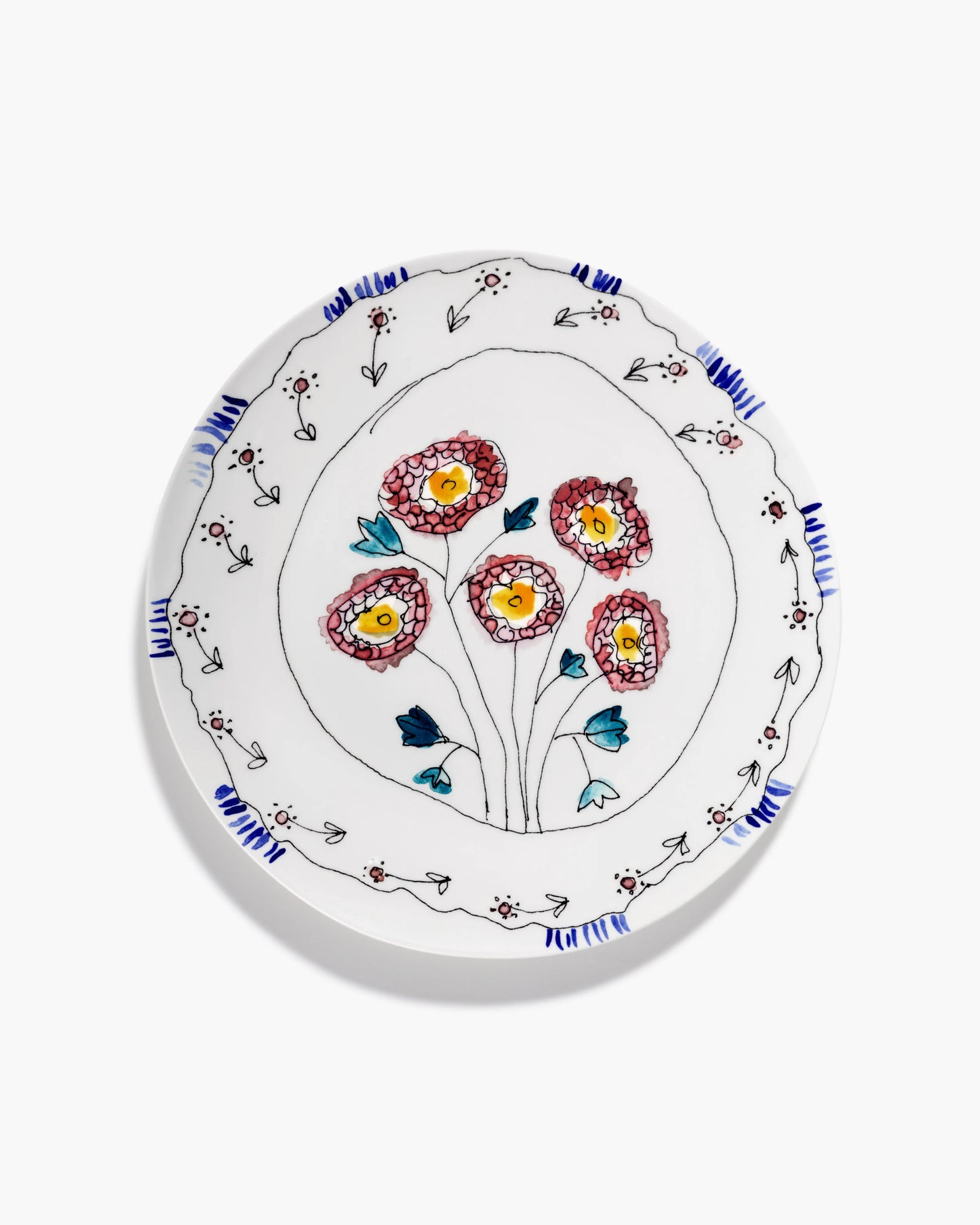 Piatto da portata Midnight Flowers