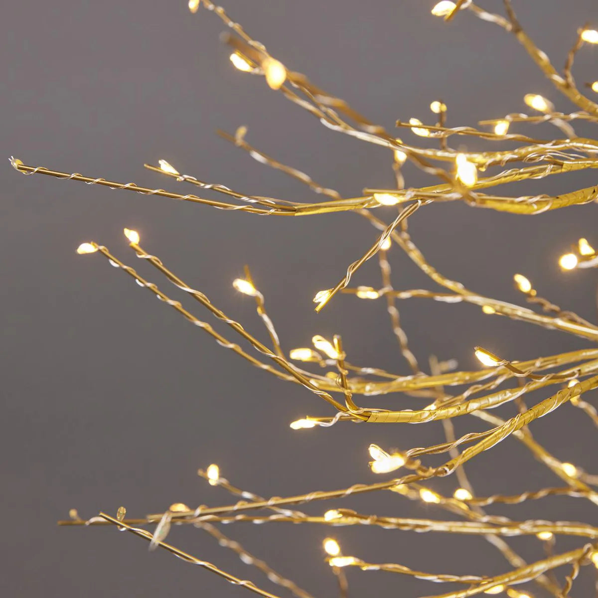 Albero Faggio con base 320 mini led H90 cm Oro