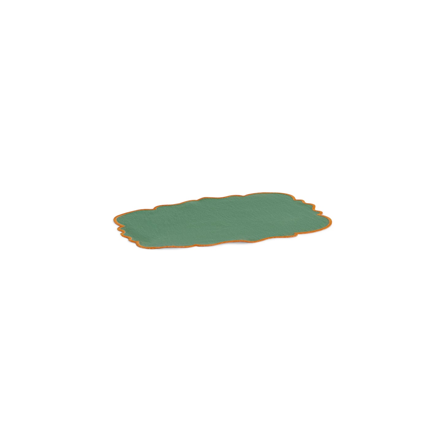 Set 2 tovagliette bordo smerlato Verde