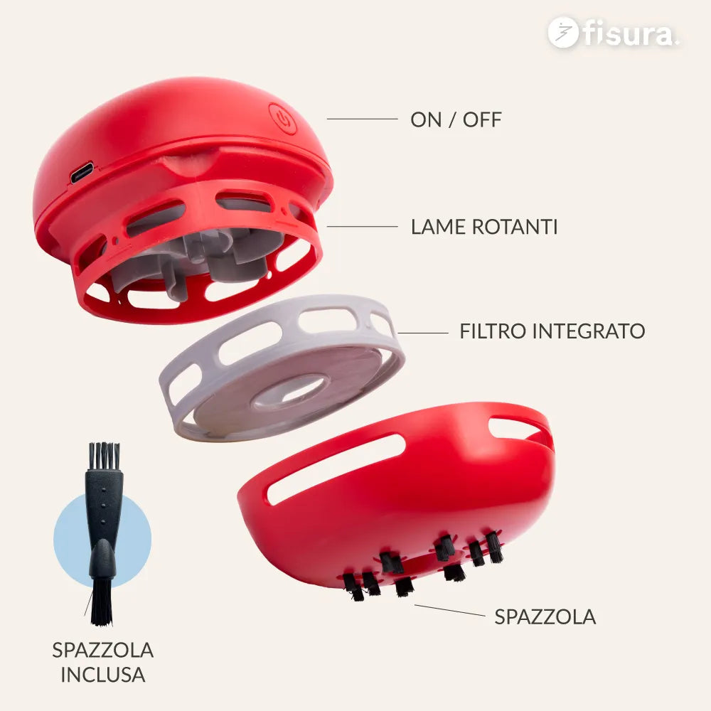 Mini aspirapolvere pomodoro
