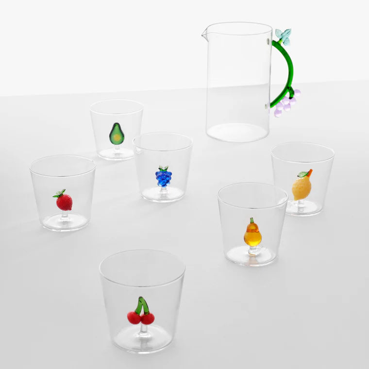 Set 6 Bicchieri Fruits & Flowers