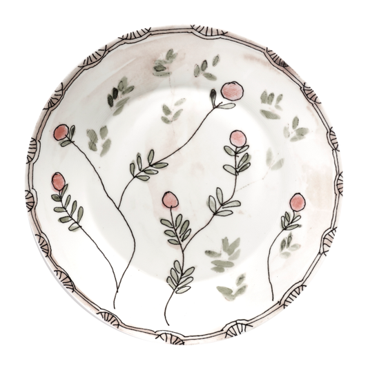Set 2 piatti fondi 'MIDNIGHT FLOWERS'
