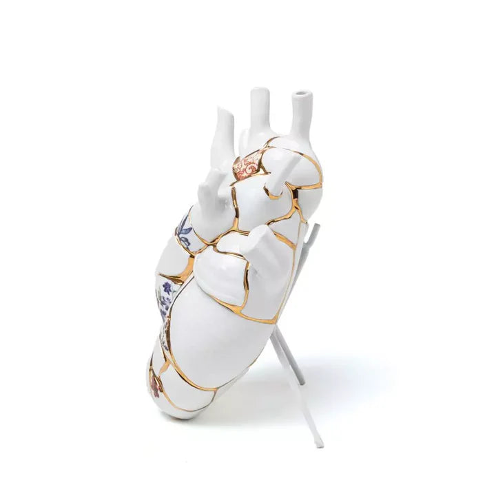 Vaso in porcellana Love in Bloom-Kintsugi