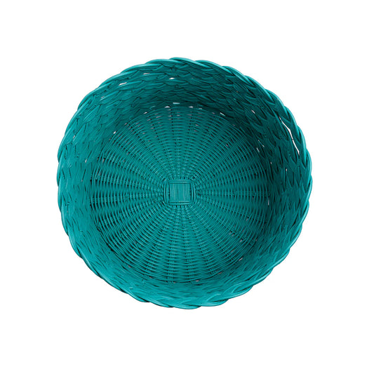 Cesto Rotondo Medium Treccia Celeste