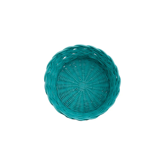 Cesto Rotondo Small Treccia Celeste