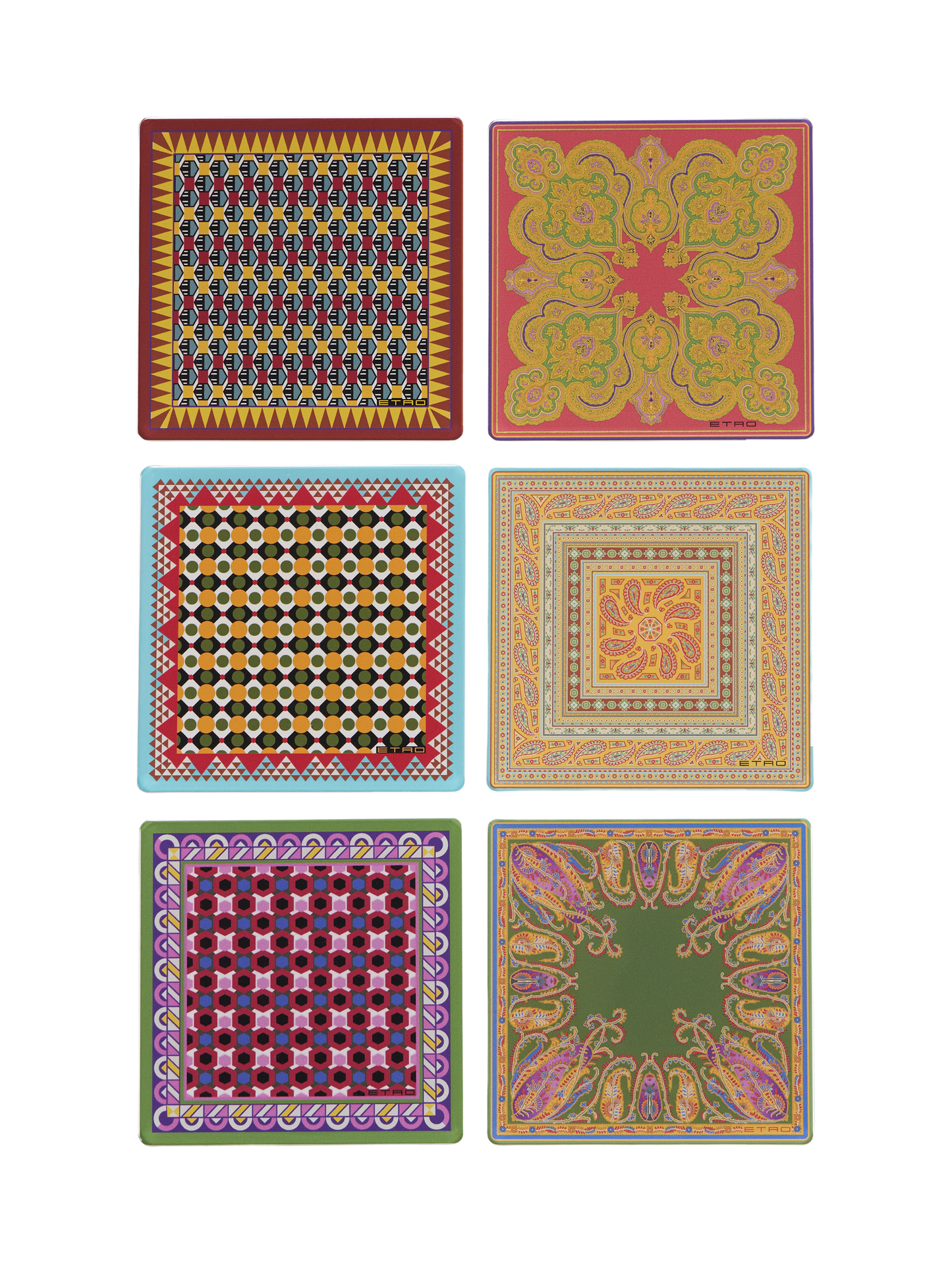 Set di 6 Sottobicchieri Taj Mahal