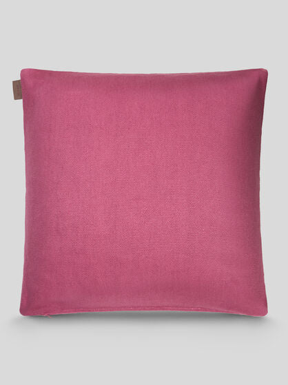 CUSCINO IN LINO CON PEGASO RICAMATO FUCSIA