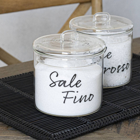 Barattolo Sale fino in nero