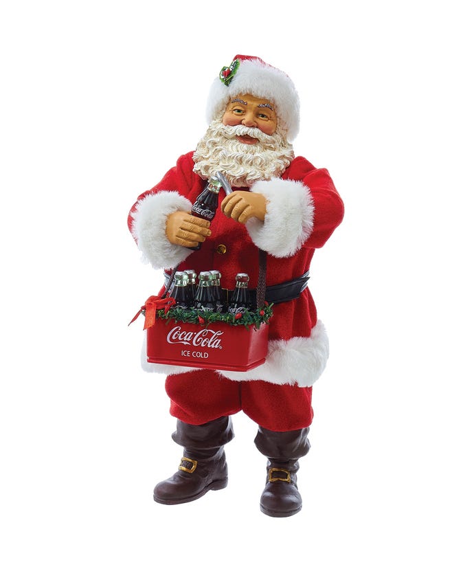 Babbo Natale stappa Coca Cola
