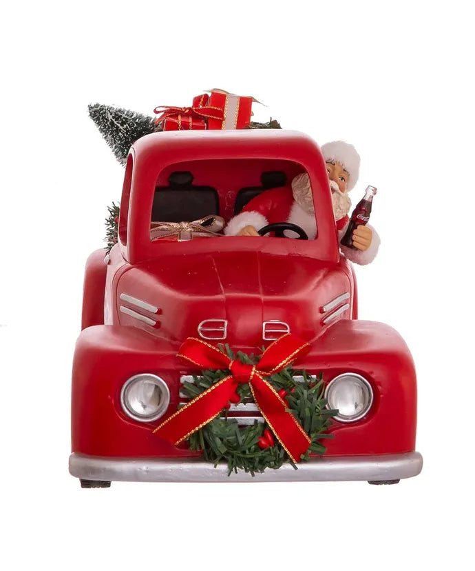 Babbo Natale Con Furgone Albero E Regali