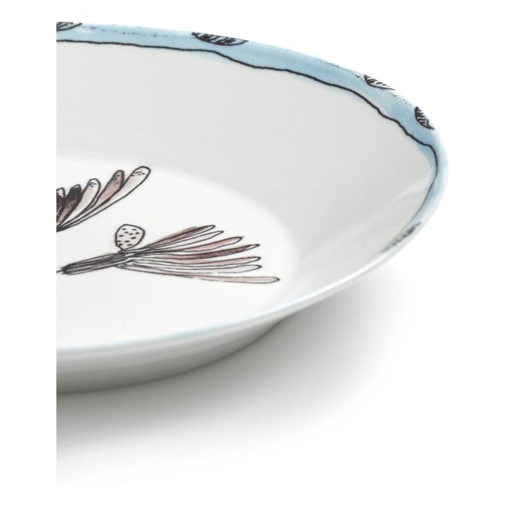 Set 2 Piatti Fondi 'MIDNIGHT FLOWERS'