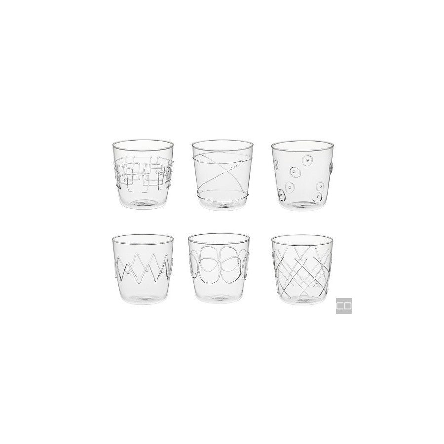 Set Bicchieri Lollipop Trasparente