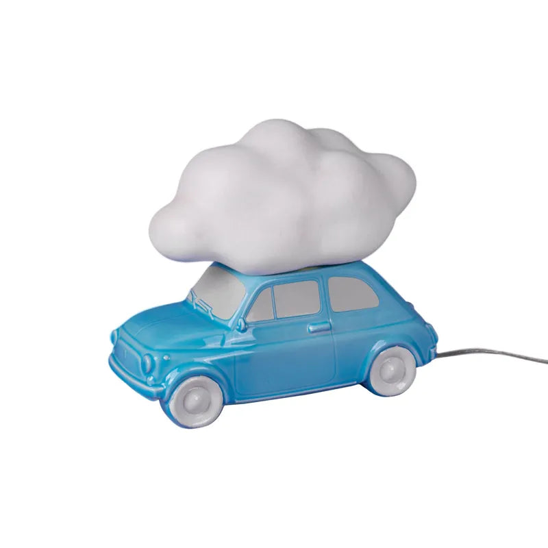 Lampada da tavolo Nuvola ceramica blu / L 34,6 x H 29 cm