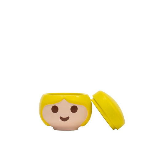 SCATOLA PLAYMOBIL DONNA GIALLA