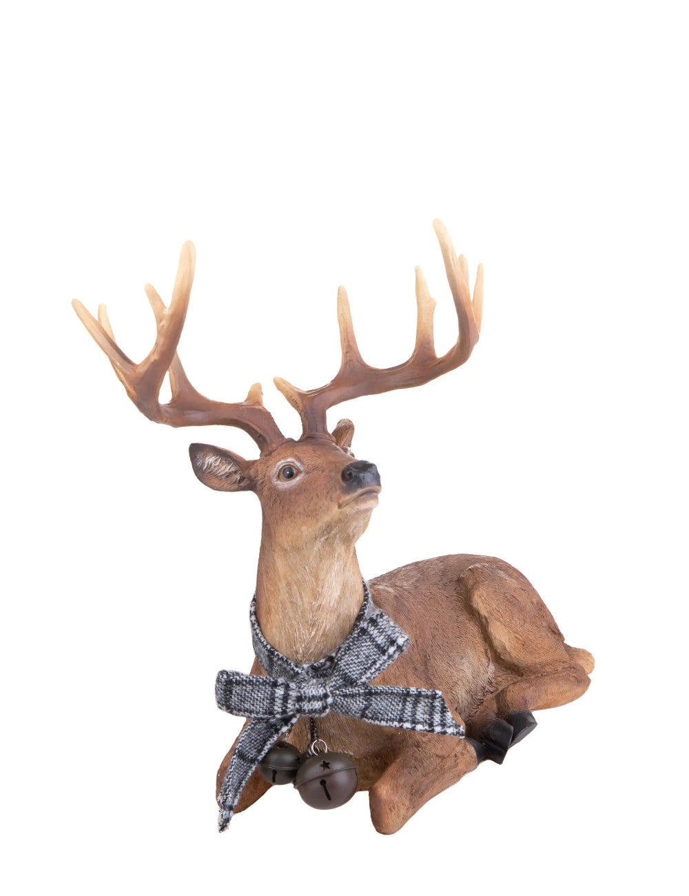 RENNA SEDUTA C/FIOCCO E CAMPANE RESINA