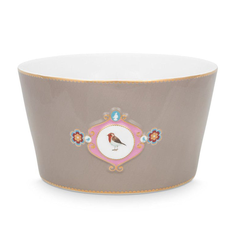 Ciotola Collezione Love Birds Medallion Khaki
