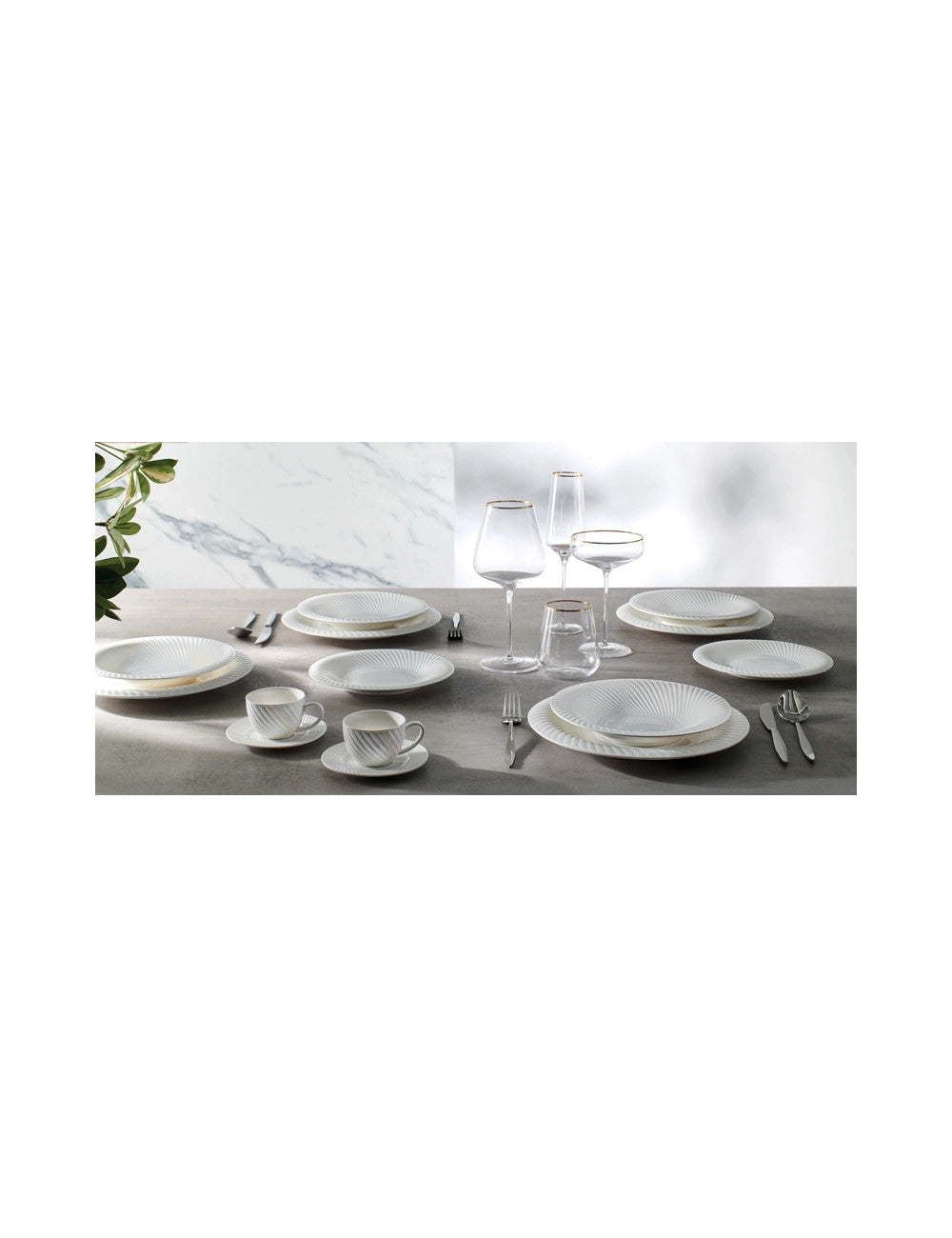 TAVOLA 18 PZ OPTICAL NEW BONE CHINA
