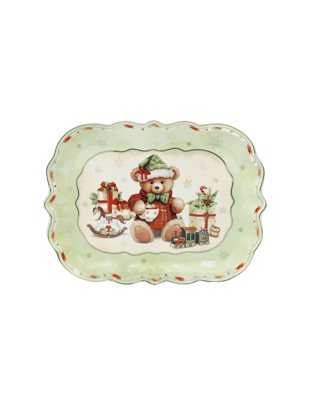 VASSOIO SMERLATO COCCOLE PORCELLANA