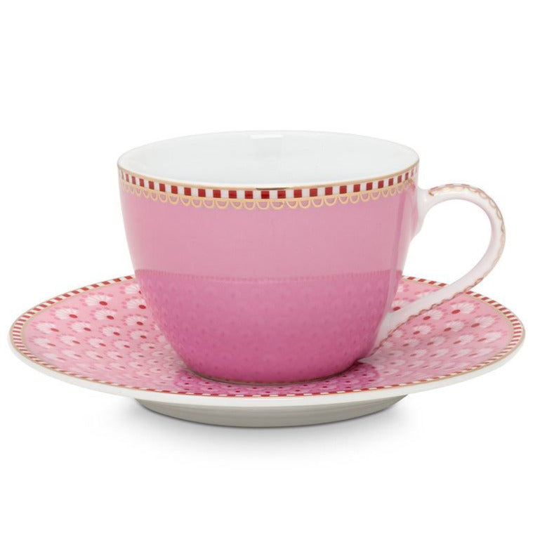 Tazzine da Caffè Blooming Tails Rosa Set da 6