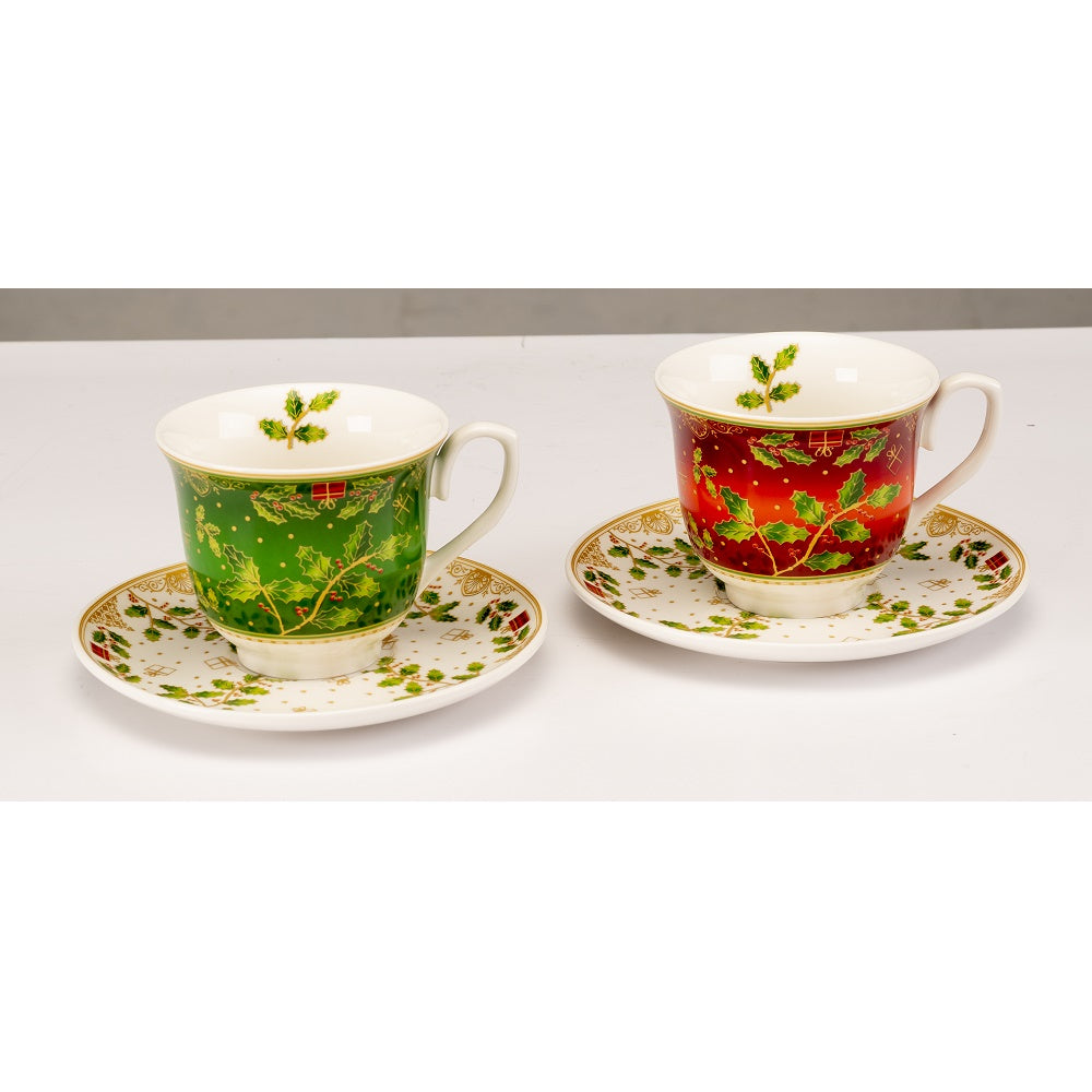 Set da 6 Tazzine con Decori Natalizi
