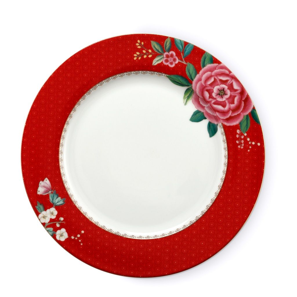 Servizio Tavola 18 Pezzi Blushing Birds Rosso