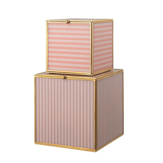 Set di 2 Box in Vetro