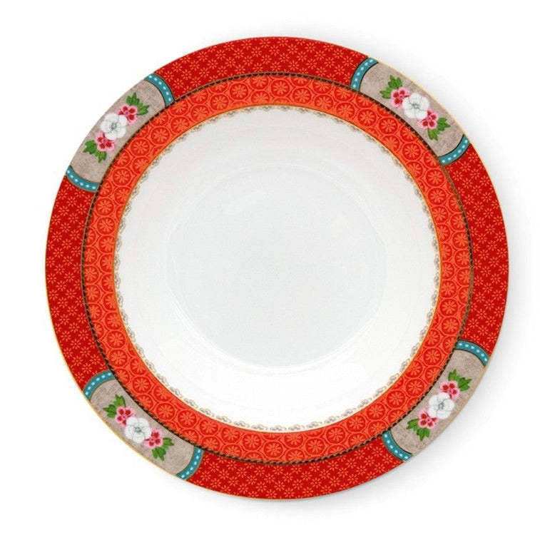 Servizio Tavola 18 Pezzi Blushing Birds Rosso