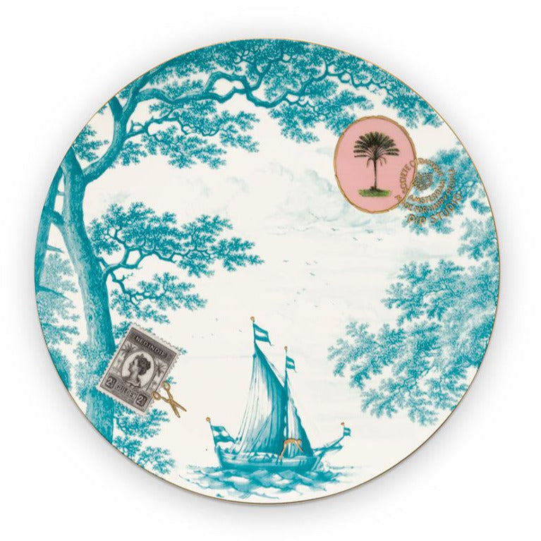 Set da 6 Piatti Heritage Aqua