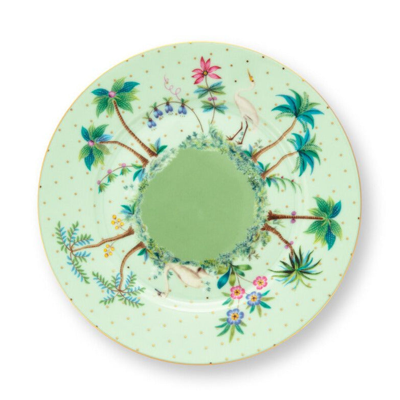 Set da 6 Piatti Dessert Jolie Dots Verde