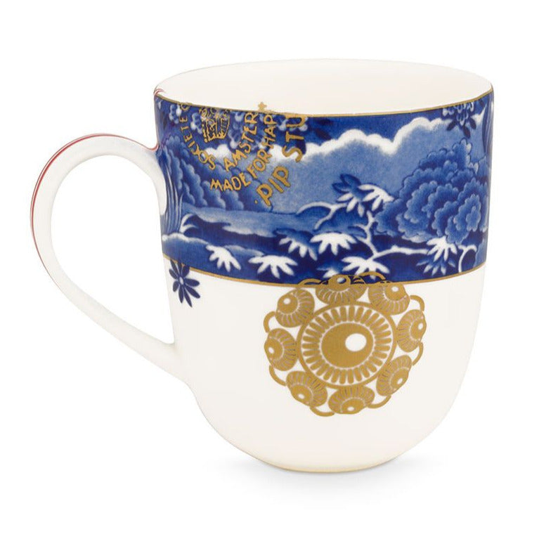 Set 2 Mug Heritage Border Blu