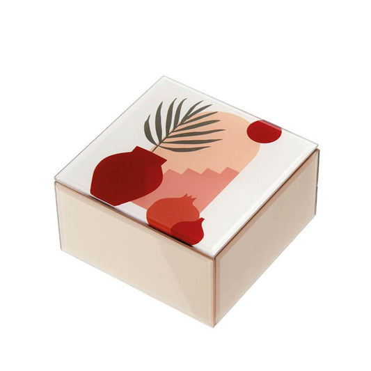 Portagioie In Vetro con Decori Misti