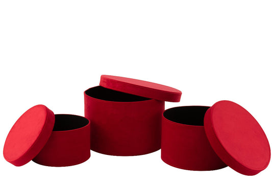 Set 3 Scatole Red Velvet